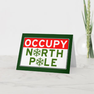 Occupy North Pole Helgkort