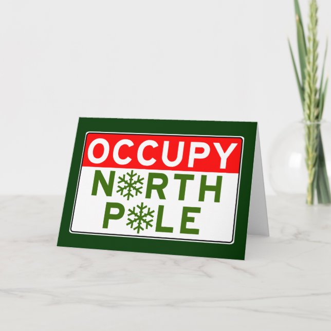 Occupy North Pole Helgkort (Framsida)