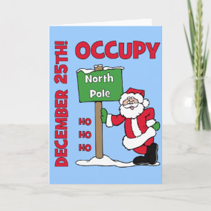 Occupy North Pole Helgkort