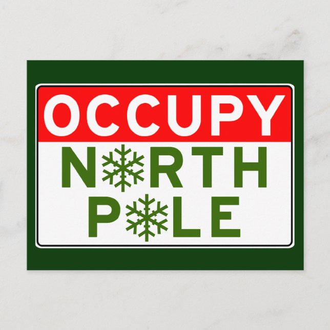 Occupy North Pole Vykort (Framsida)