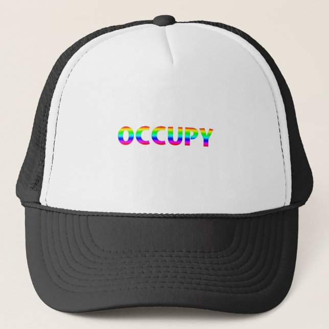 Occupy Rainbow Truckerkeps (Framsida)