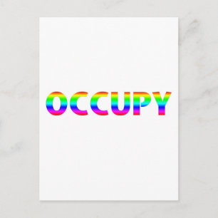 Occupy Rainbow Vykort