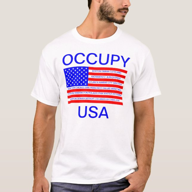 OCCUPY USA TEE SHIRT (Framsida)