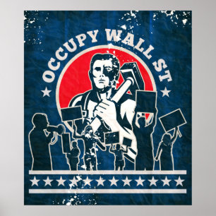 Occupy wall street Amerika Poster