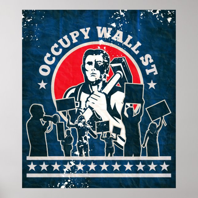 Occupy wall street Amerika Poster (Framsidan)