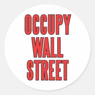 Occupy wall street är vi 99 procent runt klistermärke