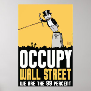 Occupy wall street är vi den 99 procent affischen poster