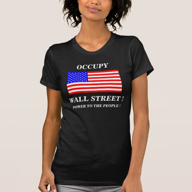 OCCUPY WALL STREET BEFOLKNING! T SHIRT (Framsida)
