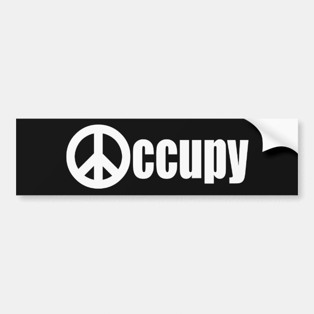 Occupy wall street bildekal (Framsidan)
