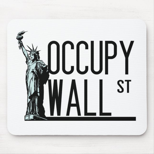 Occupy wall street - frihetsgudinnan musmatta (Framsidan)