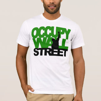 OCCUPY WALL STREET grönt T-shirt