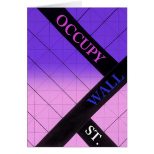 occupy wall street hälsningskort