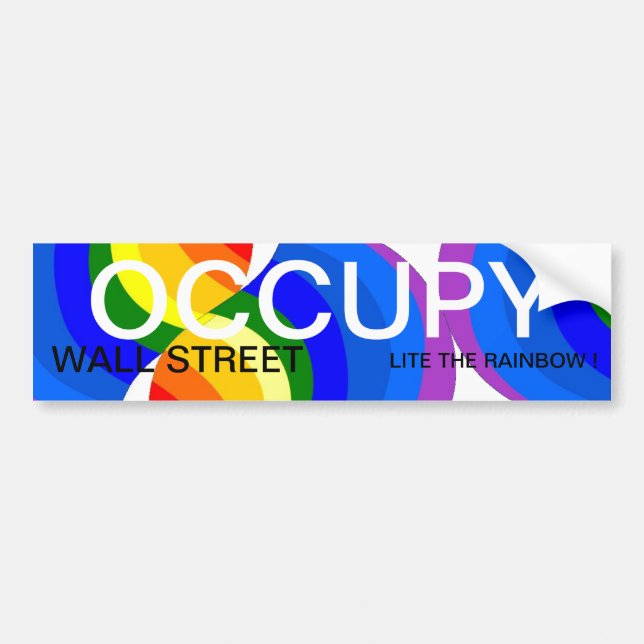 OCCUPY WALL STREET LITE RAINBOW! BILDEKAL (Framsidan)
