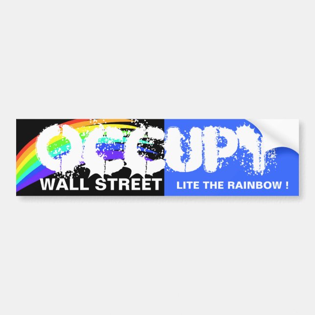 OCCUPY WALL STREET LITE RAINBOW! BILDEKAL (Framsidan)
