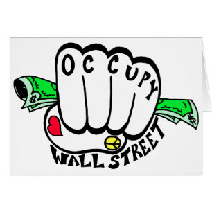 occupy wall street nyans hälsningskort