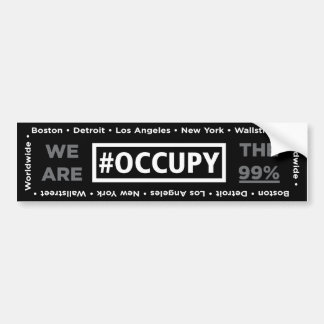 Occupy wall street och världsomspännande bildekal