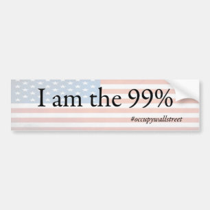 Occupy wall street service bildekal