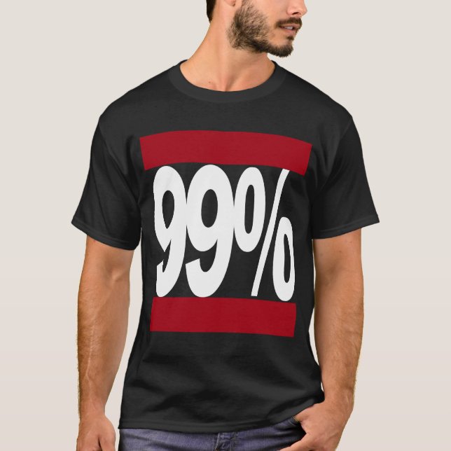 Occupy wall street skjorta för stil för 99% tee (Framsida)