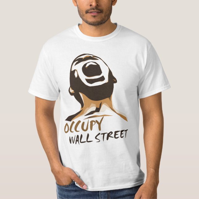 Occupy wall street skjorta t-shirt (Framsida)