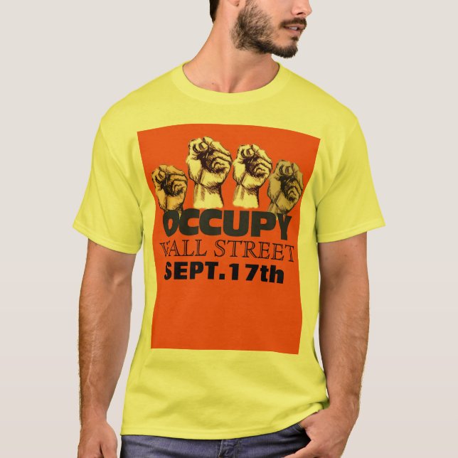 Occupy wall street t shirt (Framsida)