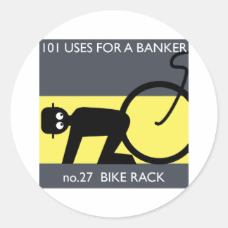occupy wall street - ta din cykel! runt klistermärke