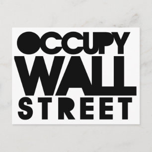 Occupy wall street vykort