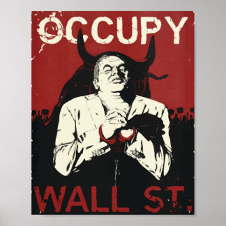 Occupy Wallstreet-utskrift, Poster Pappert