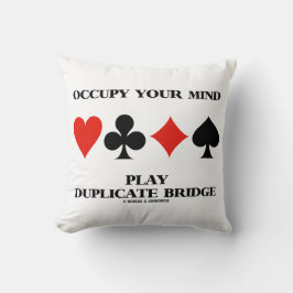 Occupy Your Mind Play Duplicate Bridge Card Suits Kudde