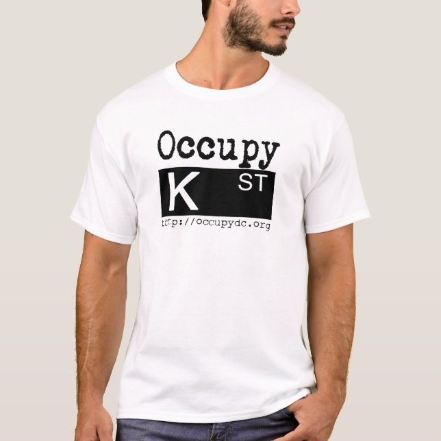 OccupyDC skjorta - donation 100% ODC T-shirt (Framsida)