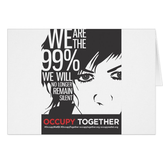 OccupyTogether_poster01 Hälsningskort (Framsidan Horizontal)