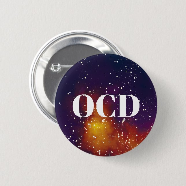 OCD-Anpassadets Galaxy-identitet Knapp (Framsida & baksida)