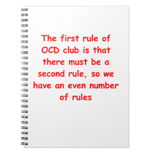 ocd anteckningsbok