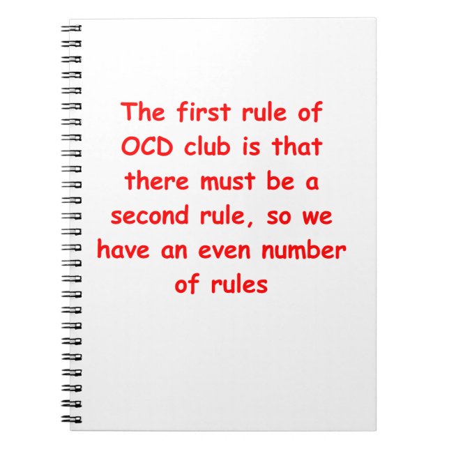 ocd anteckningsbok (Framsidan)
