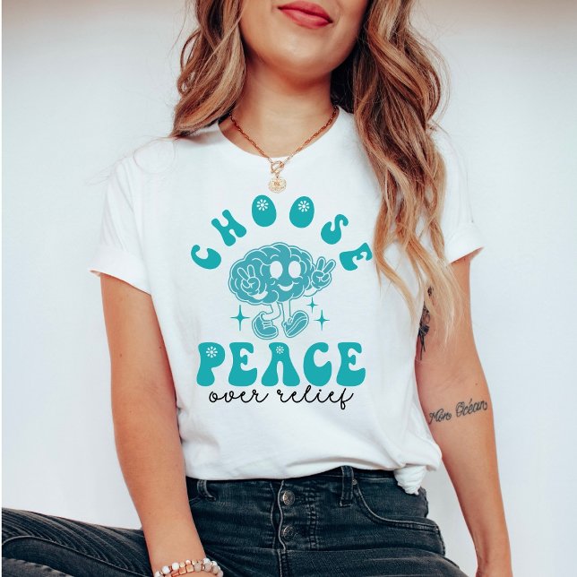 OCD Awareness & Recovery choose Peace T Shirt (Skapare uppladdad)