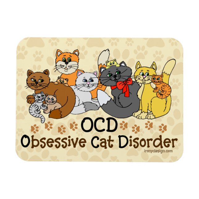 OCD-besatlig kattsjukdom Magnet (Horisontell)