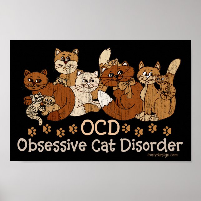 OCD-besatlig kattsjukdom Poster (Framsidan)