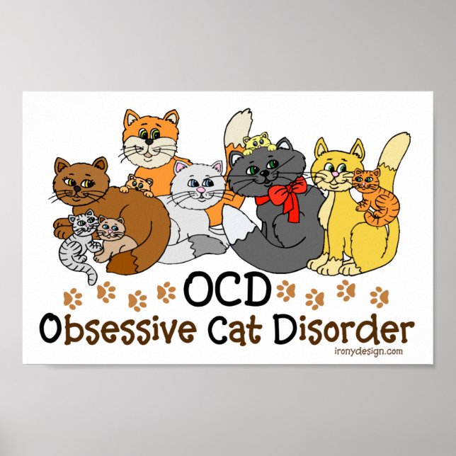OCD-besatlig kattsjukdom Poster (Framsidan)