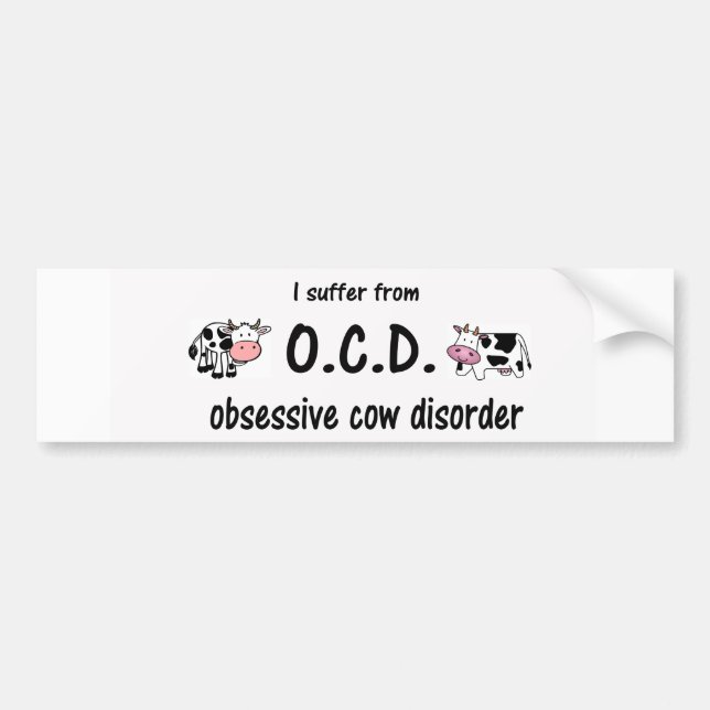 OCD Cow Bildekal (Framsidan)