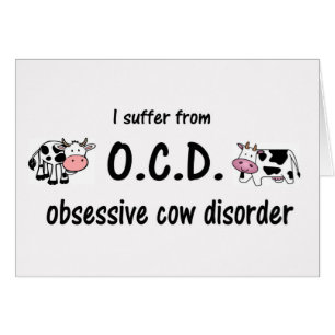 OCD Cow Hälsningskort
