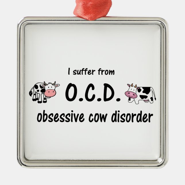 OCD Cow Julgransprydnad Metall (Framsidan)