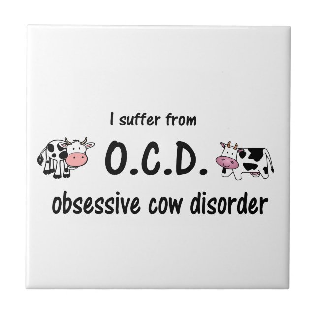 OCD Cow Kakelplatta (Framsidan)