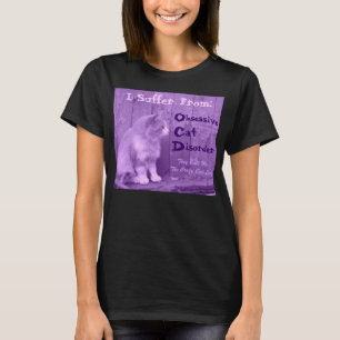 OCD: Dålig kattsjukdom - Lila Tee Shirt