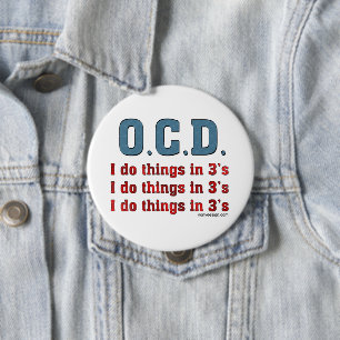OCD gör jag saker i 3 Knapp