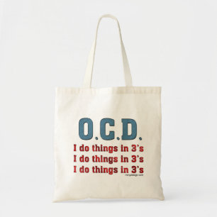 OCD gör jag saker i 3 Tygkasse