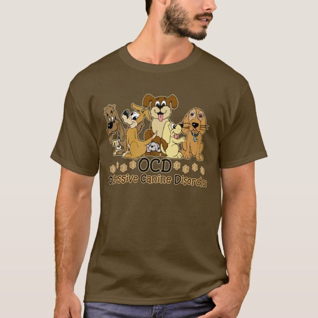 OCD-hund älskare Tee Shirt (Framsida)