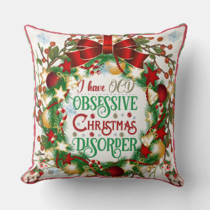OCD & Merry Xmass: En festlig påminnelse Kudde