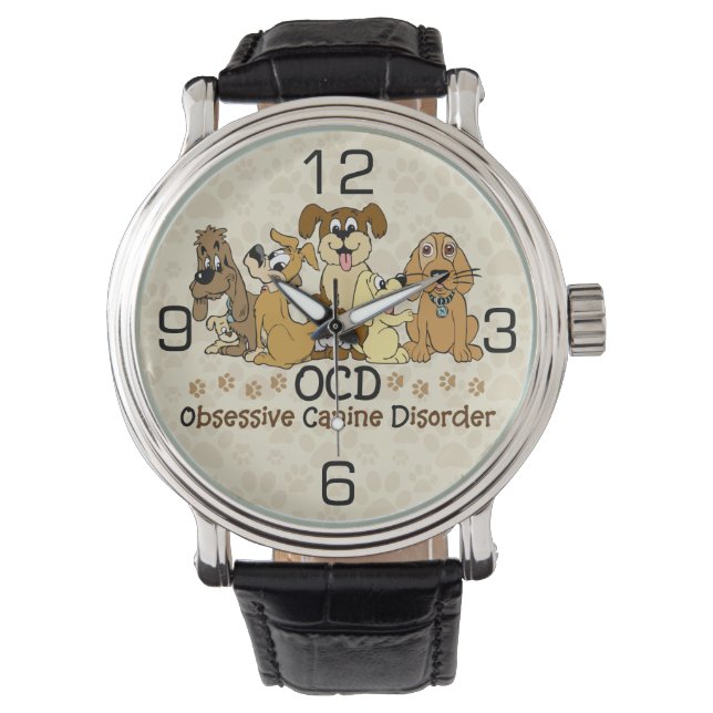 OCD Obsessiv Hund sjukdom Armbandsur (Framsida)