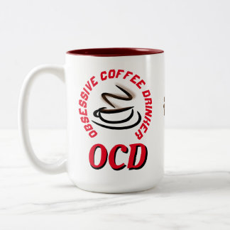 OCD/Obsessiv kaffedrinker Två-Tonad Mugg