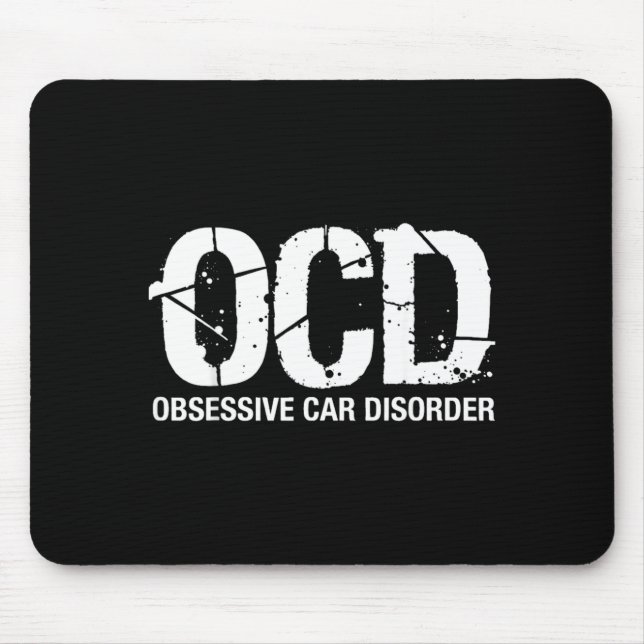 Ocd Obsessive Car Disorder Funny Lover Garage Guy  Musmatta (Framsidan)