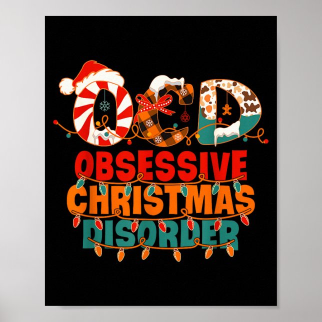 Ocd Obsessive Christmas Disorder Funny Christmas  Poster (Framsidan)
